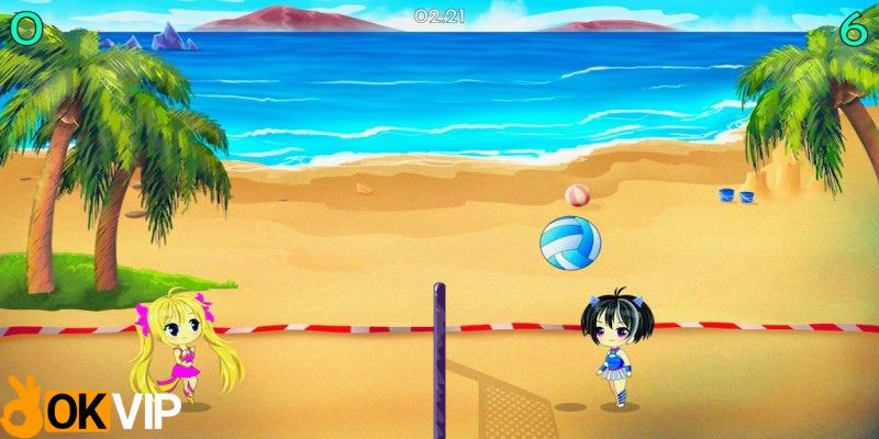 Game bóng chuyền online Chibi Volleyball